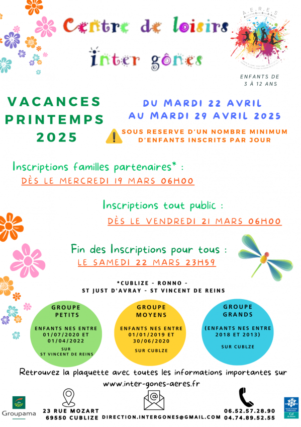Affiche printemps inter gones